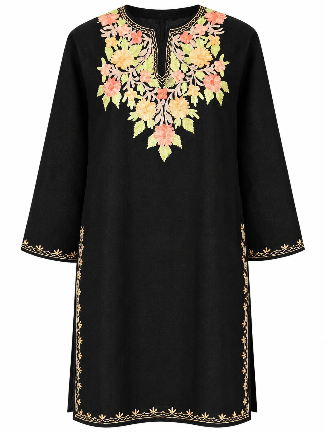 Kashmir Aari cotton Co-Ord Set | Ebony